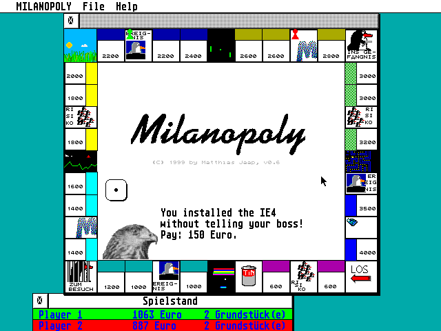 Milanopoly [Falcon030] [TT030] atari screenshot